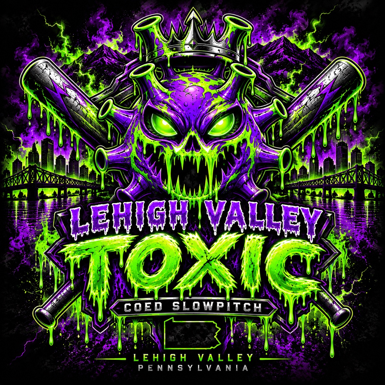 Lehigh Valley Toxic team artwork