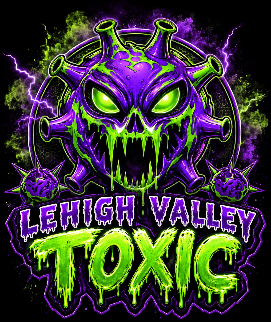 Toxic branding artwork