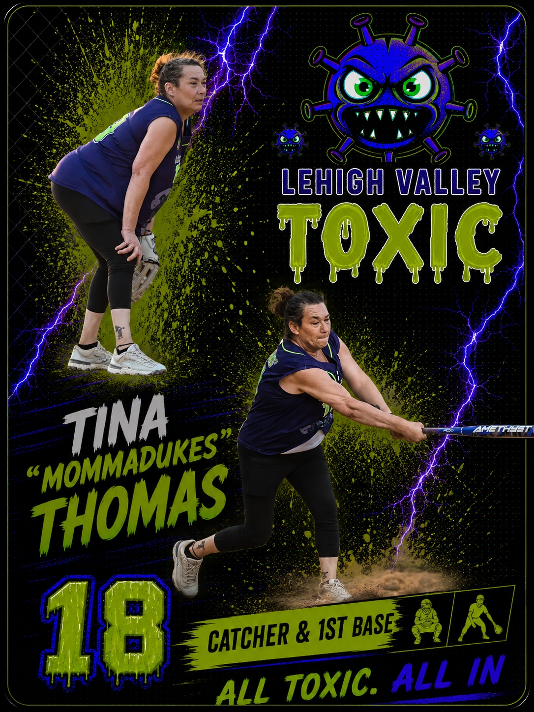 Full player poster for Tina Thomas